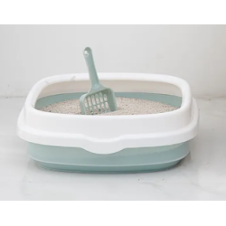 Cat Litter Box large xl Anti Spill Semi-enclosed Open Deodorant With Scoop