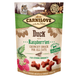 Carnilove Crunchy Snack Duck with Raspberries Cat Treats 50g