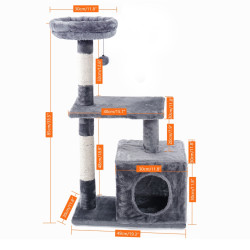 CA Domestic Delivery Cat Tree House Tower Condo Cat Scratcher Posts for Cat Model G